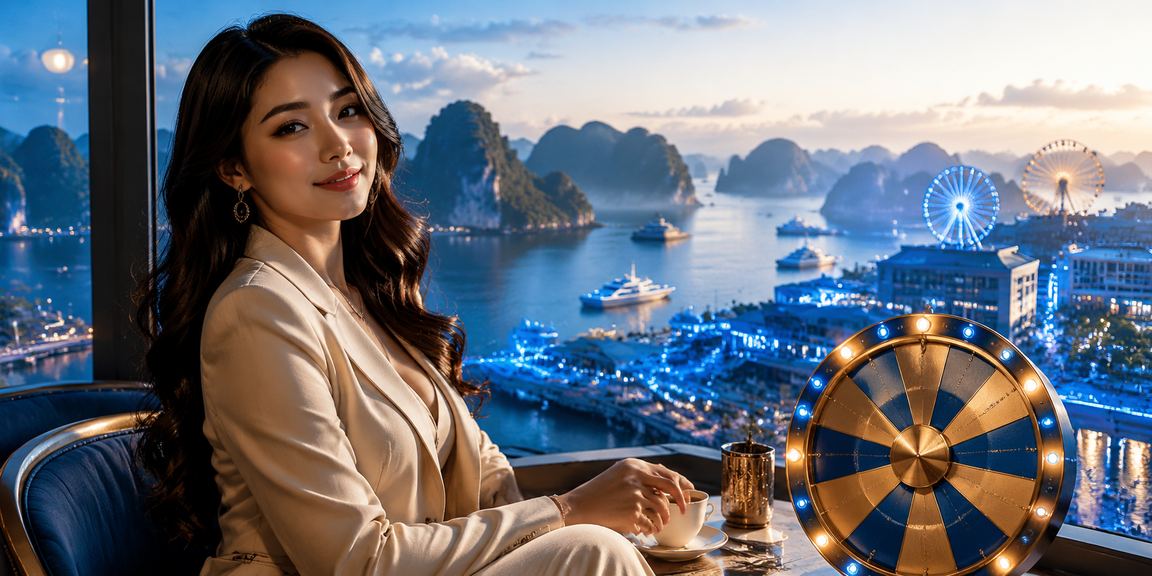 Khung cảnh vịnh Hạ Long gắn liền với trải nghiệm giải trí trực tuyến thư giãn